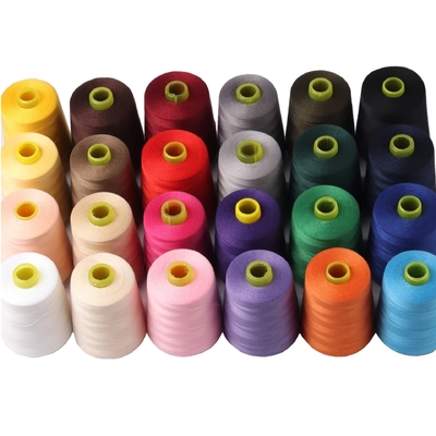 Mehrfarbige 30/2 30/2 100% Polyester-Spun-Nähtfaden hohe Festigkeit