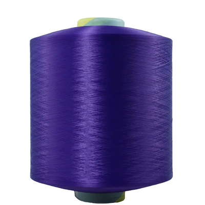 Farben Schwarz Weiß Blau Rot Braun 100% Polyester Filament Garne Dty Polyester Texturgarne