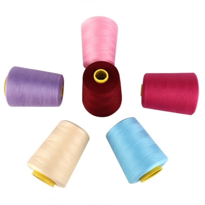 China Fabrik 100% Polyester Nähfaden 402 Polyester Faden Farbe Fäden anpassbar