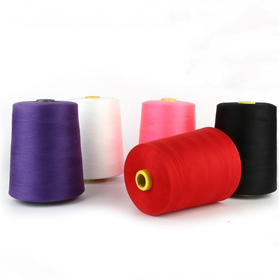 China Fabrik 100% Polyester Nähfaden 402 Polyester Faden Farbe Fäden anpassbar