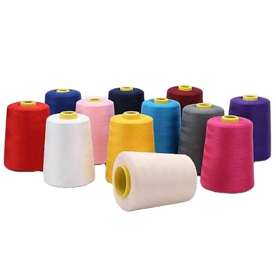 402 Spun Polyester Nähgarne Mehrfarbige Option Polyester Garne für Stoffkleidung