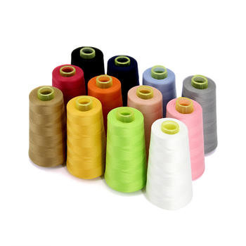 40/2 100% Polyester Nähgarne 5000 Yards Mehrfarbig gefärbt 40/2 Strickmuster