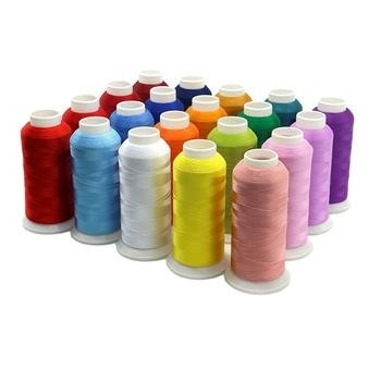 Farbiges gefärbtes Nähgarn Polyester 402 Nähgarn auf Lager