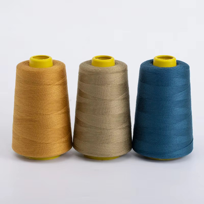 Großhandel 40/2 40/3 100% Polyestergarn aus Spund Polyester-Fasernfarbengarn für Garn