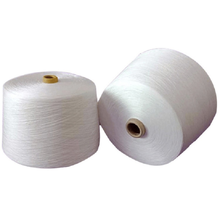 20/2 30/2 40/2 100% Polyester-Kern-Spun-Garn Rohweiß Volldull-Polyester-Garn