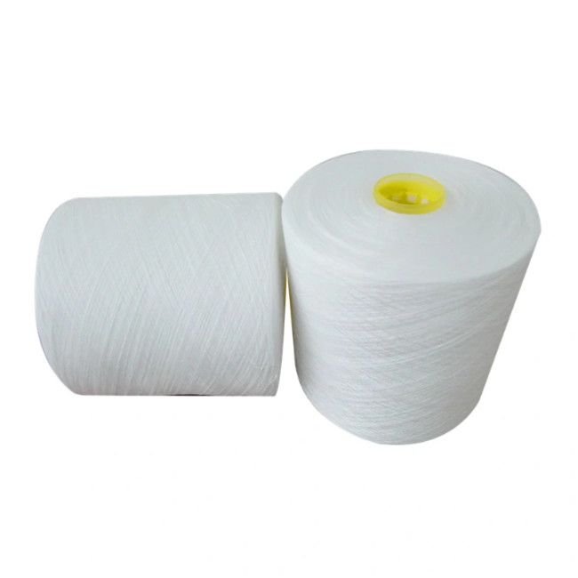 40/2, 50/2, 60/2 Einfachgewickelte Polyester-Kern-Spun-Garn, Polyester-Weaving-Garn weniger gebrochene Enden
