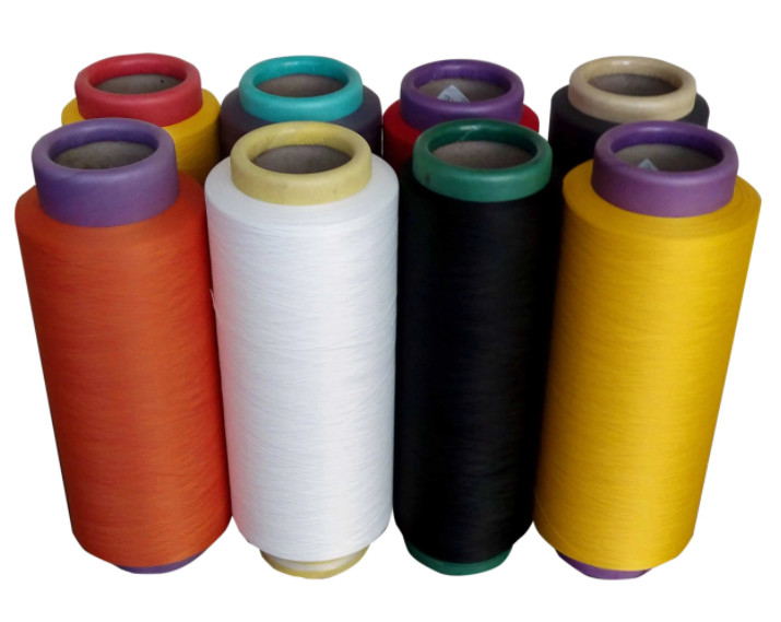 Schwarz gefärbt Farben 300D 100% Polyester Filament Garne Strickgewebe