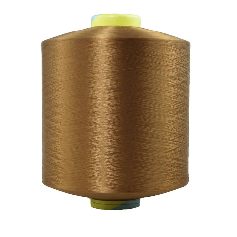 Farben Schwarz Weiß Blau Rot Braun 100% Polyester Filament Garne Dty Polyester Texturgarne