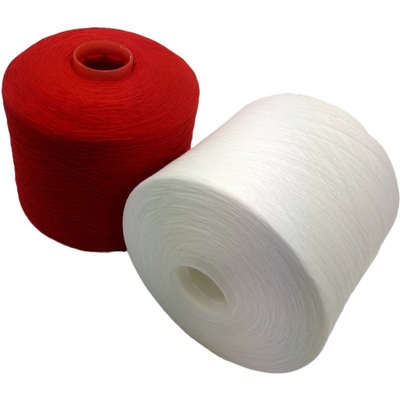 Hohes Hartnäckigkeits-100% gefärbtes Polyester-Garn-schwindungsarmes Rot für Nähgarn